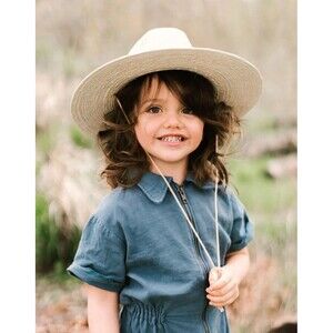 West Perro Little Desert Sun Hat - Natural Guatemalan Palm New Size 6